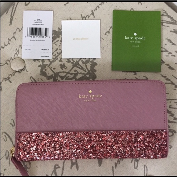 Kate spade glitter wallet - black - Picture 2 of 6